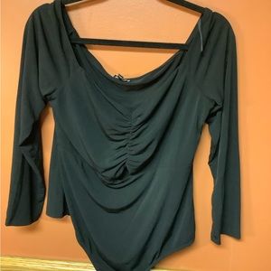Express Long Sleeve Black Bodysuit XL TG